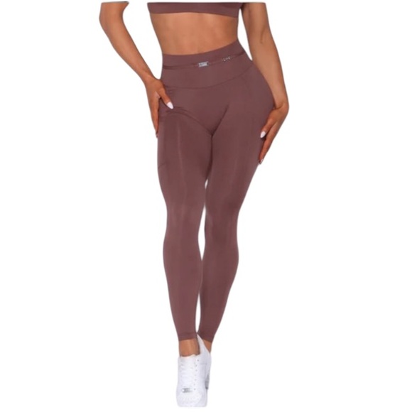 Bombshell Sportswear Barbell Legging Brown Size Large